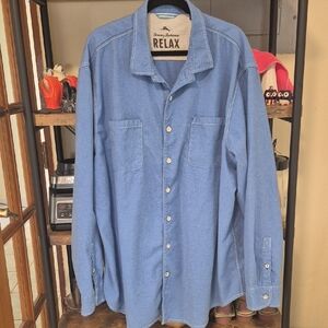 Tommy Bahama RELAX Brushed Cotton Flannel Shirt